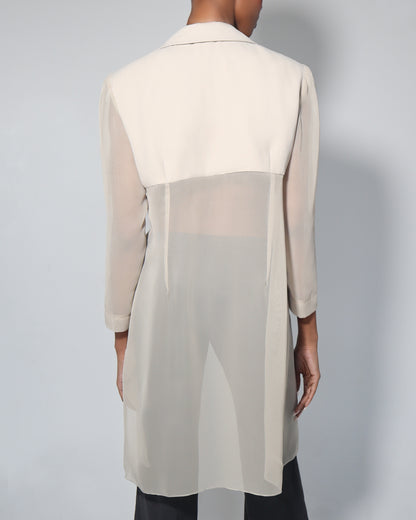 Sheer Blazer Top 1:15