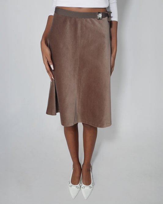 Suede Midi Skirt 1:17